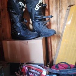 Dirt Bike Helmet And Boots