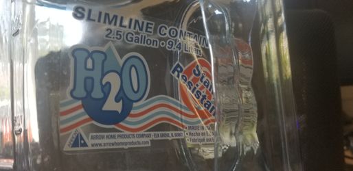 SLIMLINE H2O 2-1/2 GALLON With TAPS DISPENSER BPA FREE MADE IN USA