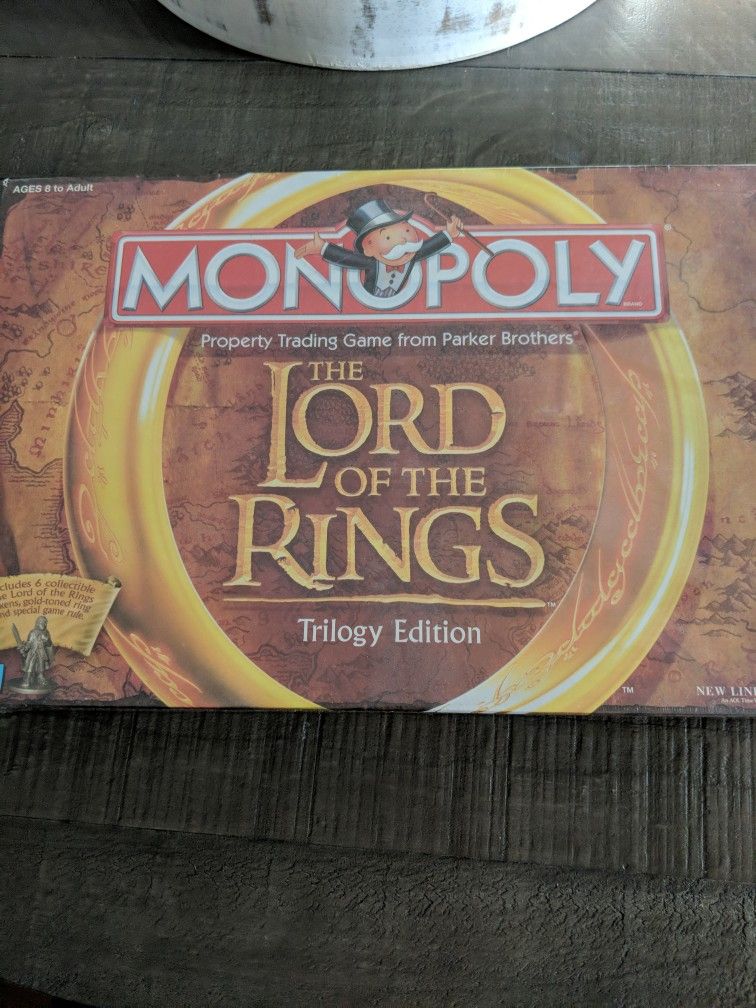 Lord Of The Rings Monopoly New