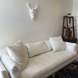 White Couch - Reeds Furniture 