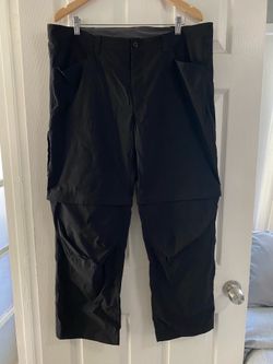 Eddie Bauer Men’s Convertible Cargo Hiking Pants Size 40 X 30 Color Black
