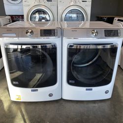 MAYTAG XL CAPACITY WASHER DRYER ELECTRIC SET 