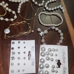 Faux Pearl Jewelry 