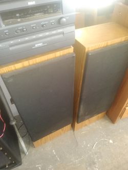 2 large speakers