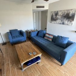 Modern Blue Living Room Couches