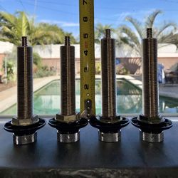 Beer Faucet Shanks, Brass, Four Total - DIY Kegerator