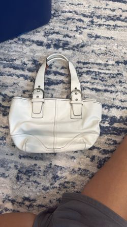 Coach White Purse 