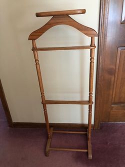 Oak valet stand