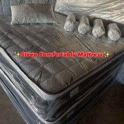 ✨Sleep Comfortably Mattress✨ 🆕Mattress pillow top 🟢Queen $150 🟡Full $130 🟠Twin $120 🔴King $260 🔵Cal king $260 ☑️Delivery available $30🚚