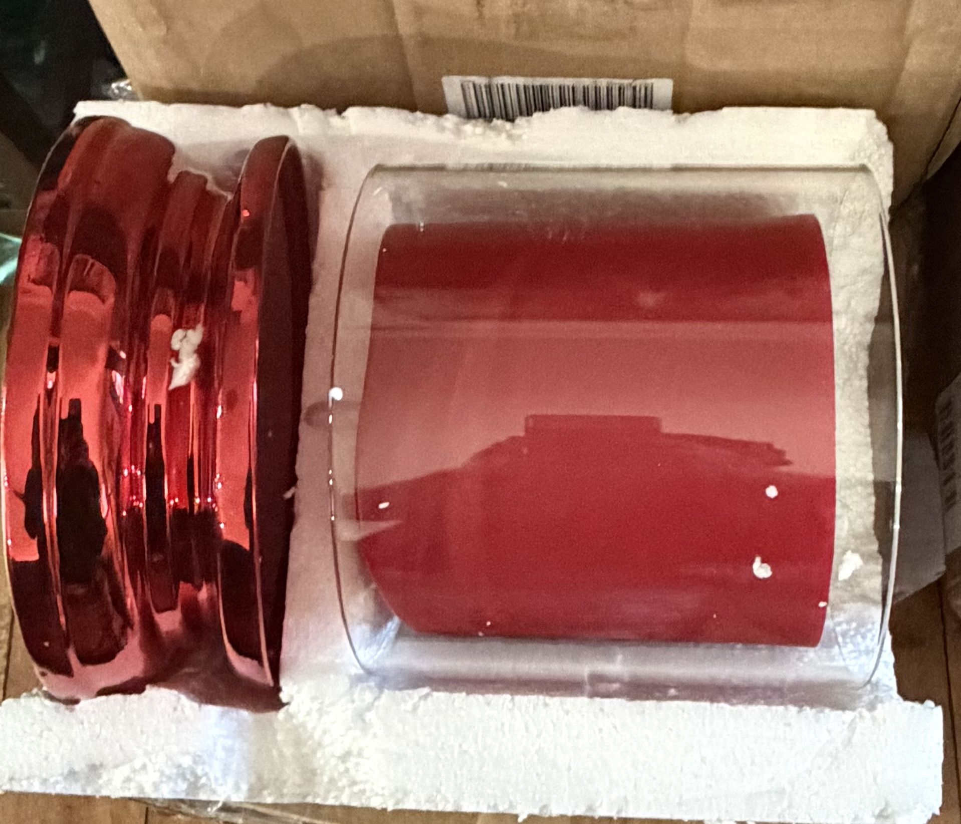 HomeWorx by Slatkin & Co. Red Everyday Candle Hurricane