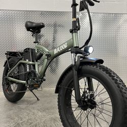 ✅BRAND NEW - 1000 Watt Folding Electric Bike Lightweight 20x3.0 Fat Tire, 20ah, 32mph, 50-80 Mile Range, Heavy Duty Rear Rack