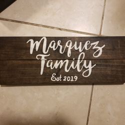 Custom wood signs
