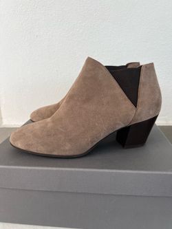 New Aguatalia Weatherproof Suede Taupe Boots Size 8