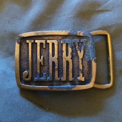 Name, Jerry Belt Buckle 