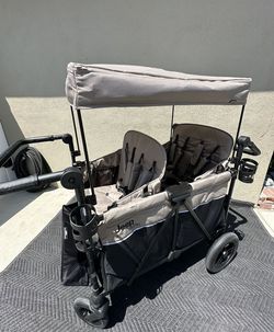 Gladiator 4 Seater Stroller Wagon / Large Wagon/ 4 Seatbelts / Adjustable Seats / Canopy