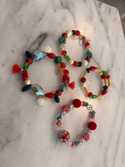 Pack of 19 Christmas Bracelets