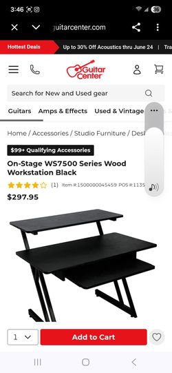 One Stage Work Station Black