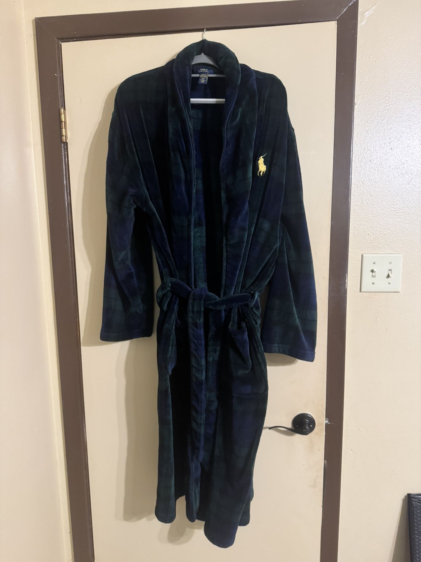 Ralph Lauren Polo Plush Microfiber Robe Size LXL