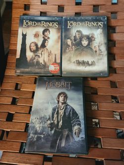 Lord of the Rings & Hobbit DVD Lot (3 Movies)