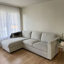 beautiful light grey couch