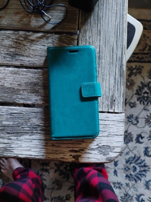 Turquoise Wallet Phone Case For Huawei Mate SE/Honor 9
