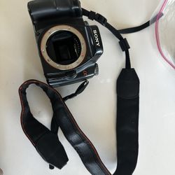Sony A Camera With Lens 