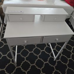White Desk, Fabric Drawers