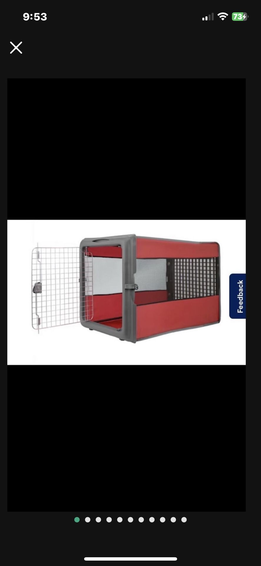 Portable dog kennel able to fold able to travel or store away It was double the asking price