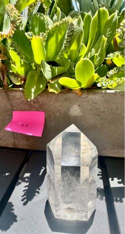 Clear quartz crystal