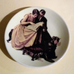 Miniature Norman Rockwell Plate Collectible