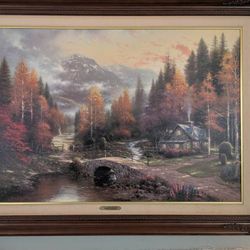 Painting- Thomas Kinkade- Valley Of Peace