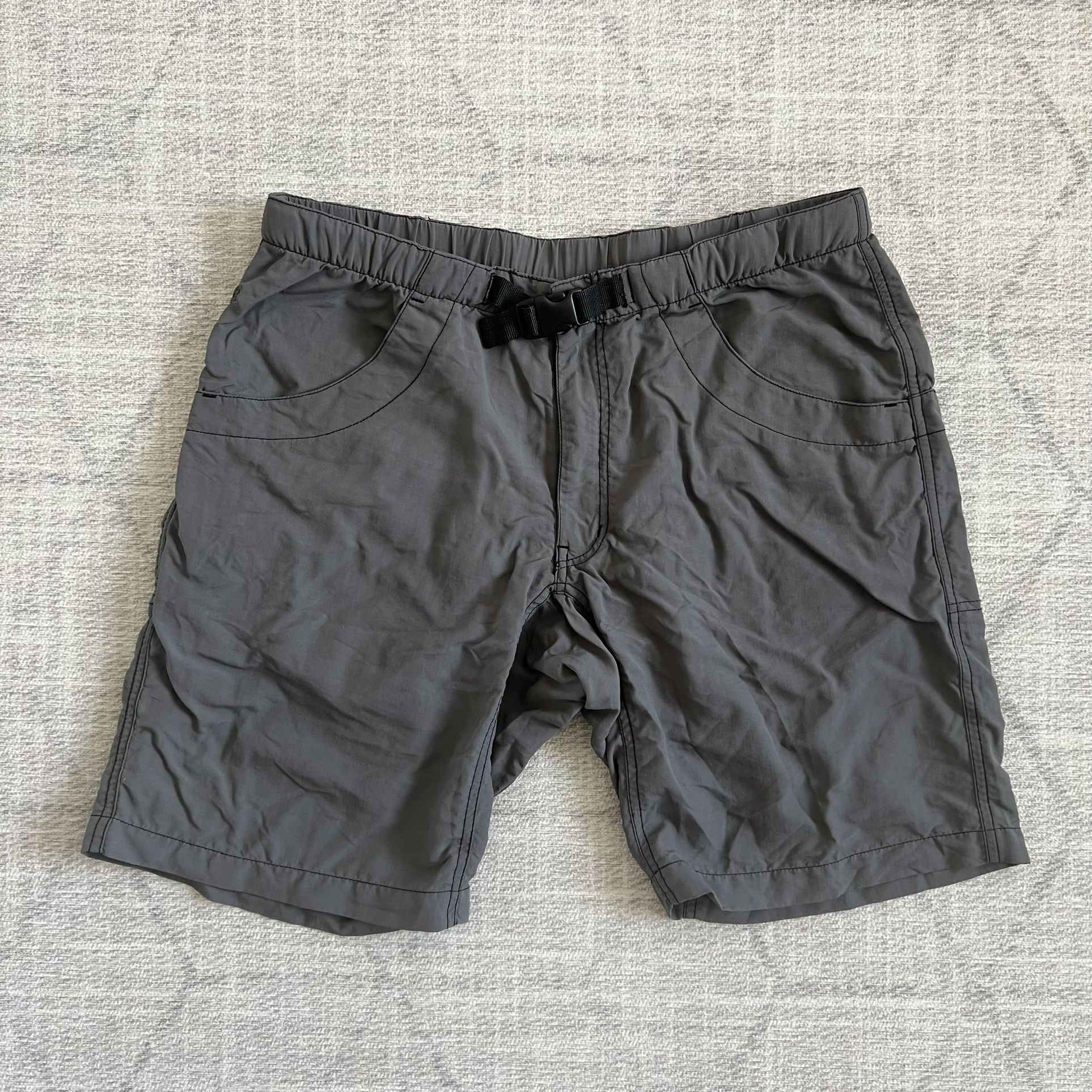KAVU Men’s Grey Outdoors Camping Hiking Nylon Shorts
