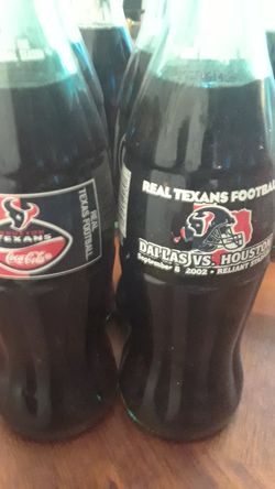 2002 Texans Coke bottles