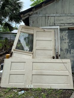 Antique doors, solid wood.