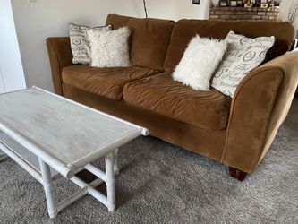 Dark brown couch from Macy’s