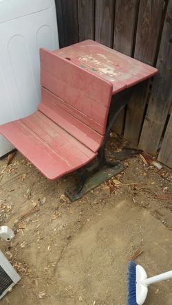 Antique school desk