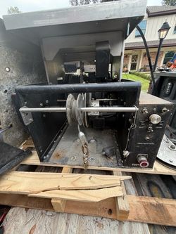 Sewer survey reel set up