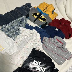 Clothes dor boys size 12M-24M(2T),in great condition.3jeans,4 light jackets,2shirts,4T-shirts
