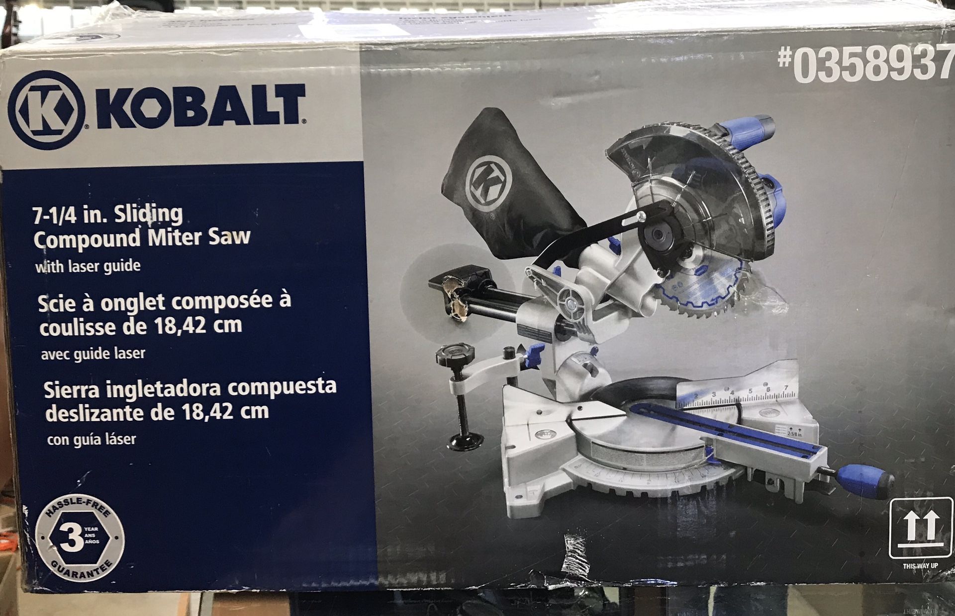 Kobalt 0358937 7 1/4” sliding compound miter saw for Sale in Hollywood