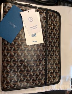 Like New Mocha Brown/Black Leather Goyard Jouvence GM (Large)