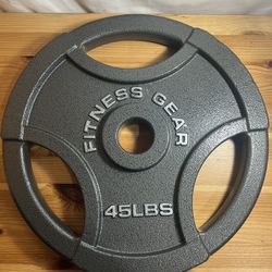 Fitness Gear Olympic Cast Plate - 45 lbs Single Brand New 