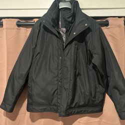 London Fog men’s black jacket XL