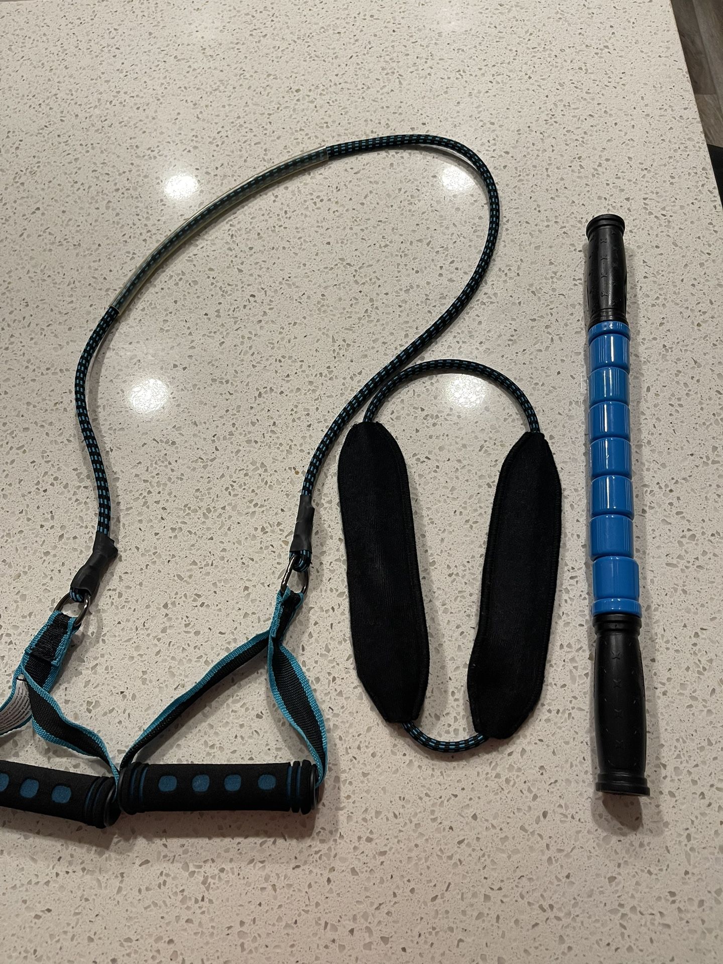 Workout Resistance Band And Muscle Roller