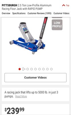 2,5 ton low profile floor jack - Brand new