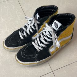 Vans Sk8 Hi Bolt Racing Yellow & Black Flash Men's Size 10