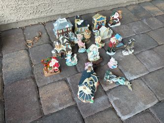 Christmas Village Figurines and Buildings Collection