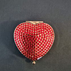 NEW Papyrus heart crystal mirror compact