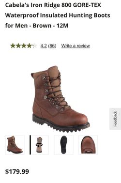 Cabela's Iron Ridge 800 GORE-TEX Hunting Boots