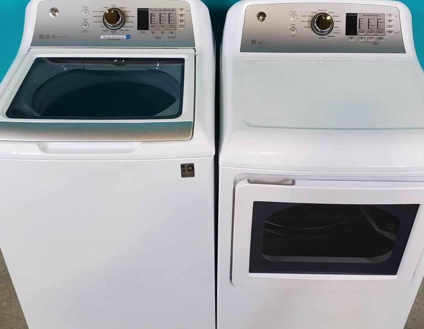 GE WiFi Enabled Max Capacity Washer And Electric Dryer Set for Sale in
