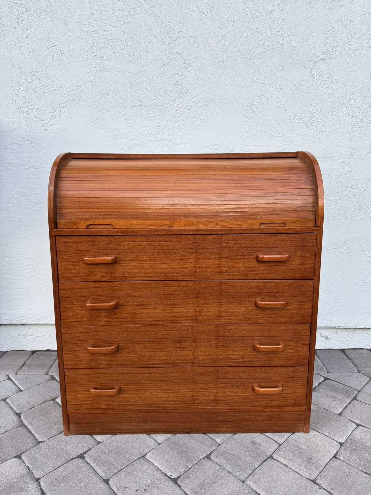 Vintage Mid-Century Danish Modern Teak Secretary Desk